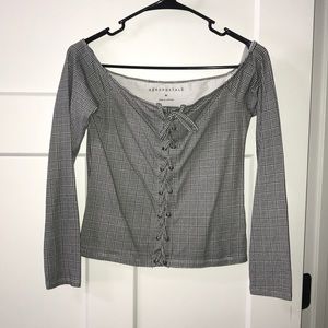 Black/white checker shirt